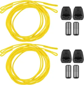 2 Pairs Shoelace Kit for Salomon, No Tie Round Shoe laces Strings for Salomon Speedcross Ski Shoes