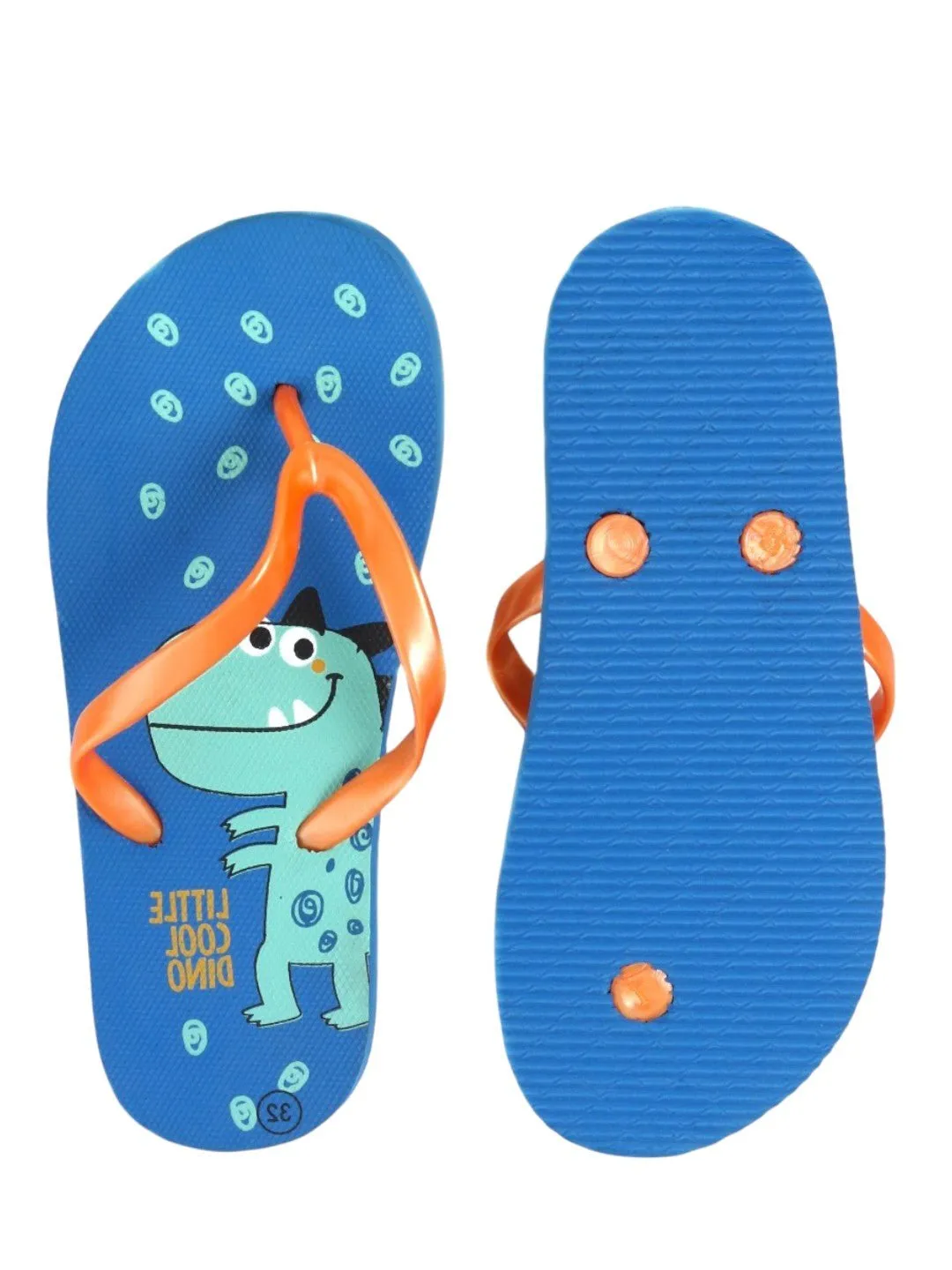 Adorable Dino Printed Flip-Flops For Boys