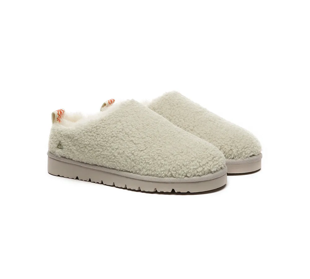 EVERAU® UGG Sheepskin Wool Plush Ankle Slippers Teddycozy
