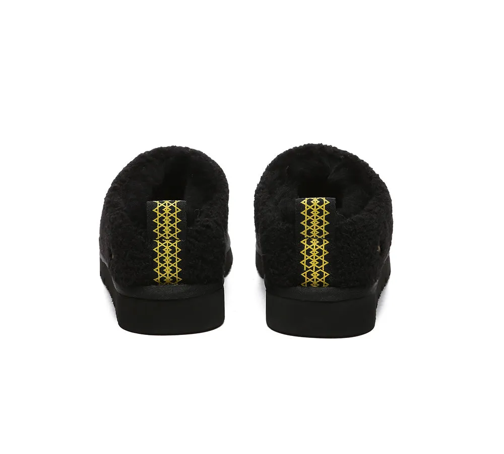 EVERAU® UGG Sheepskin Wool Plush Ankle Slippers Teddycozy