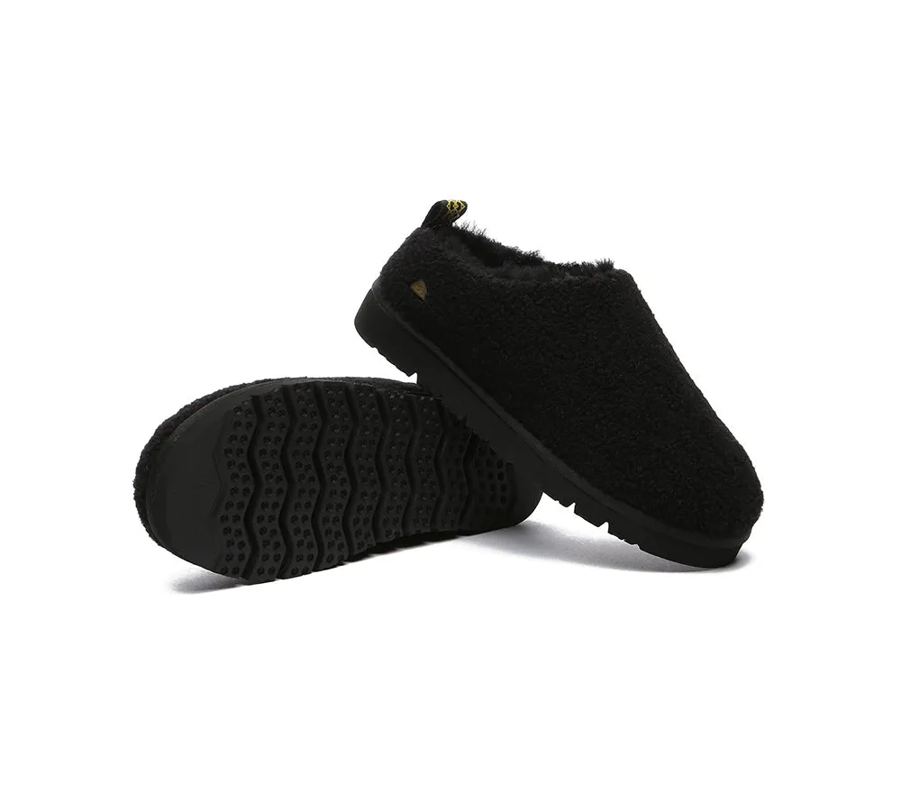 EVERAU® UGG Sheepskin Wool Plush Ankle Slippers Teddycozy