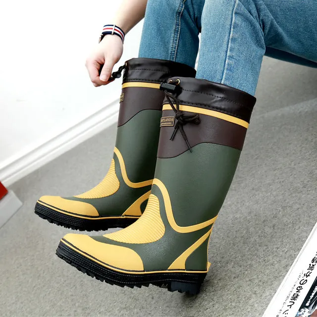 Fishing Boots (green and yellow)