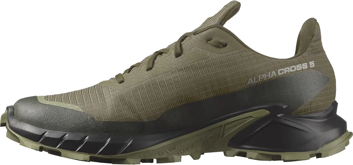 Salomon Men??s Alphacross 5 Gore-Tex, Waterproof Trail Running Shoes