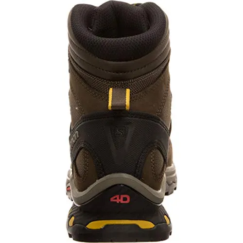Salomon Men's Quest 4D 3 GTX Backpacking Boots, Wren/Bungee Cord/Green Sulphur, 11.5